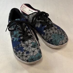 NOBULL Black and Blue Patterned Sneakers